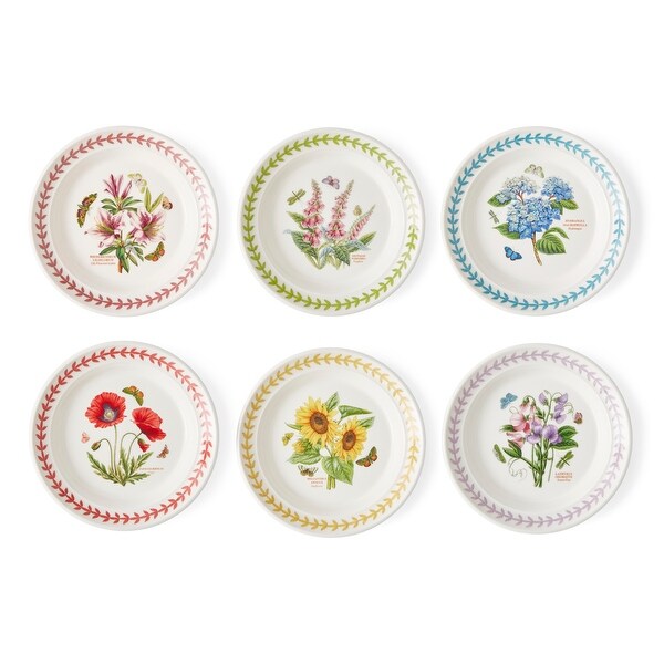 K*n様 portmeirion 花柄　皿　6枚セット Portmeirion Botanic Garden Set of 6 Meadow Side Plates - 6.5 in