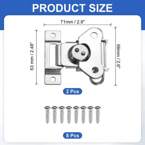 Spring Loaded Butterfly Twist Latch Steel Twist Latch & Keeper Toggle ...