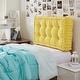preview thumbnail 8 of 31, Rainha - Ultra Thick Tufted College Headboard Yellow