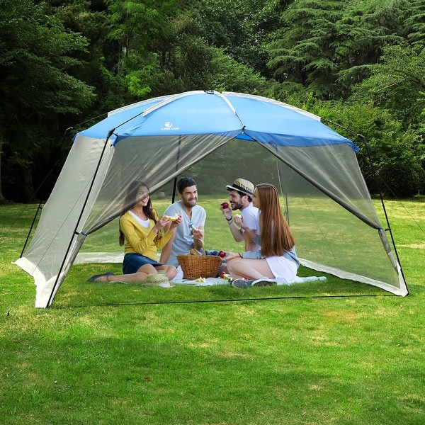 ALPHA CAMP Mesh Screen House Tent Easy Setup Canopy - 13 X 9 Ft