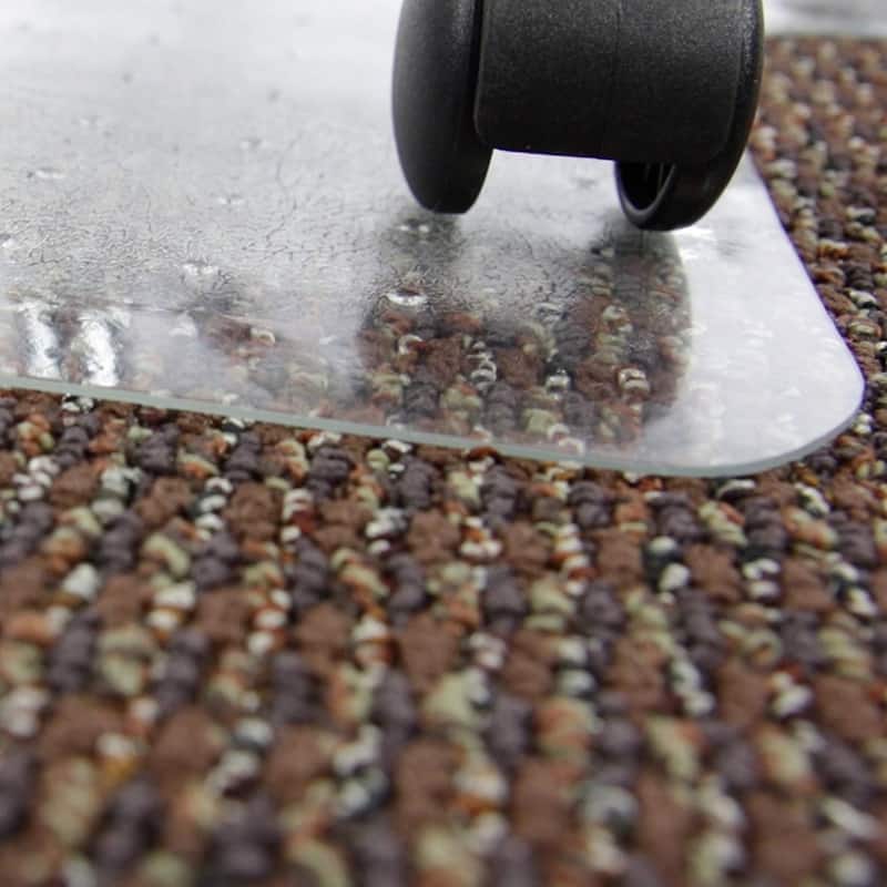 D&W PVC Studded Office Chair Mat for Standard Carpet Pile