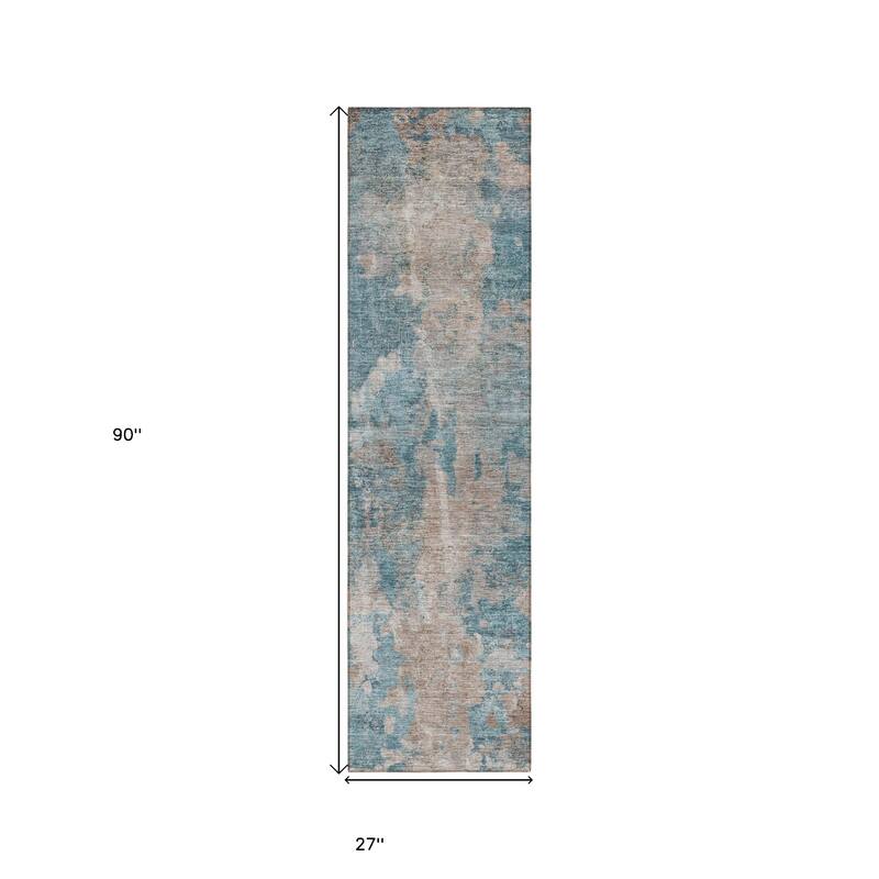 Alfina Unique Abstract Weather Resistant Classic Meets Modern Outdoor Rug