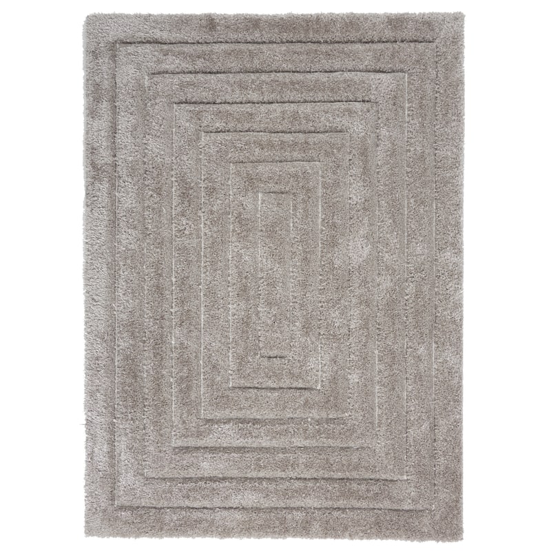 Calvin Klein Esker Modern Plush Shag Hi Low Area Rug