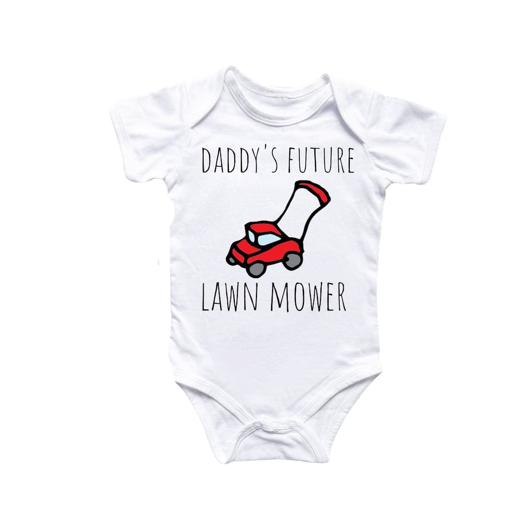 Lawnmower Lawn Care - Baby Boy Girl Clothes Infant Bodysuit Funny Cute Newborn