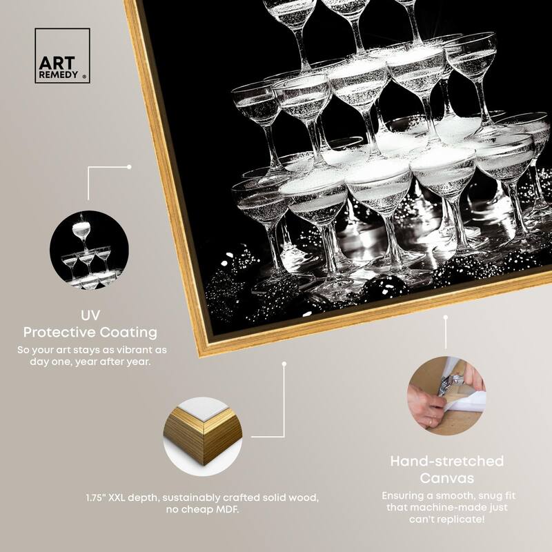 Flow of Fizz Canvas by Art Remedy