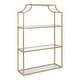 preview thumbnail 27 of 69, Kate and Laurel Ciel 4-tier Wall Shelf 20x30 - Gold
