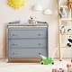 preview thumbnail 5 of 29, Baby Changing Table Infant Diaper with 3 Drawers and Safety Belt-Brown - 35.5" x 23" x 39" (L x W x H)