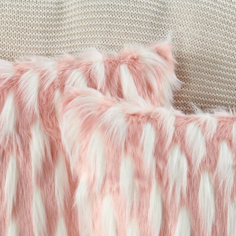 Highlight Lamb Shaggy FauxFur 2 Piece Pillow Shell Set, NO INSERT