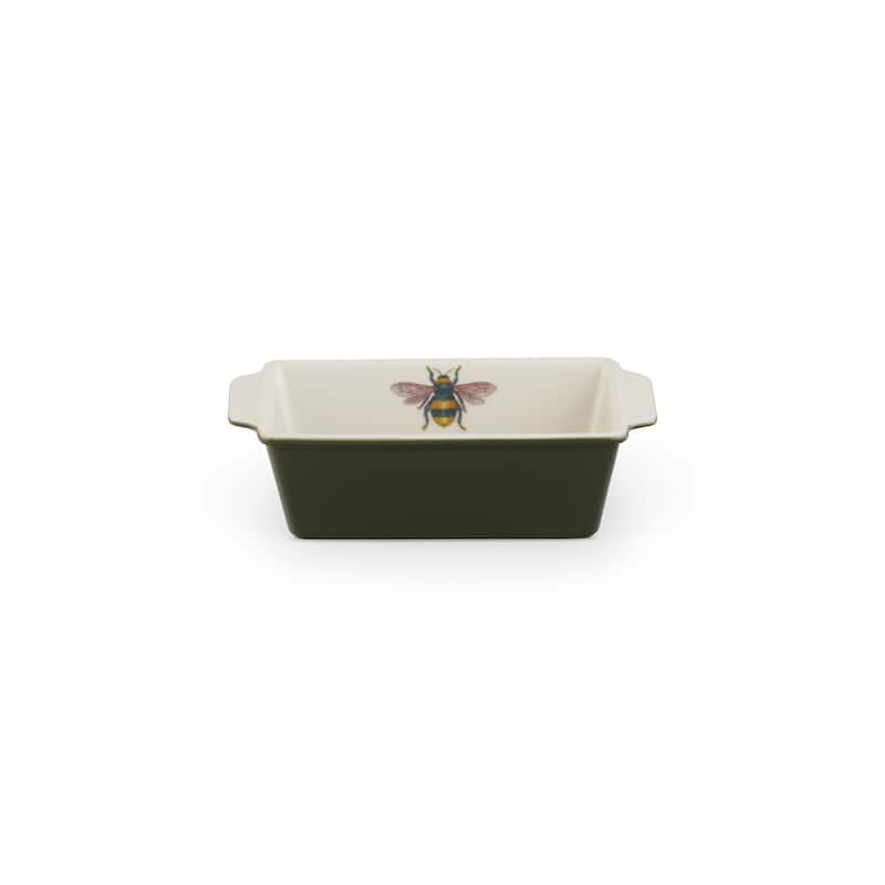Portmeirion Botanic Garden Harmony Loaf Pan - 15 Fluid Ounces - Forest Green