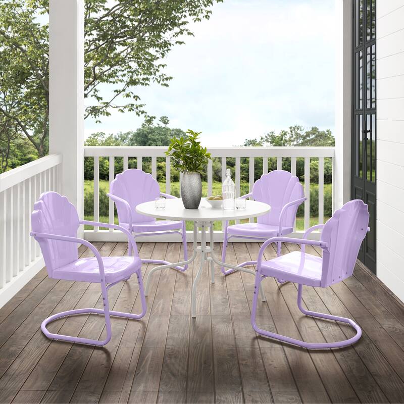 Crosley Tulip 5Pc Retro Outdoor Dining Set