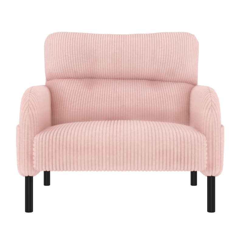 Comfortable Monochrome Single Person wide Seat Chair, Suitable for Living Rooms and Bedrooms