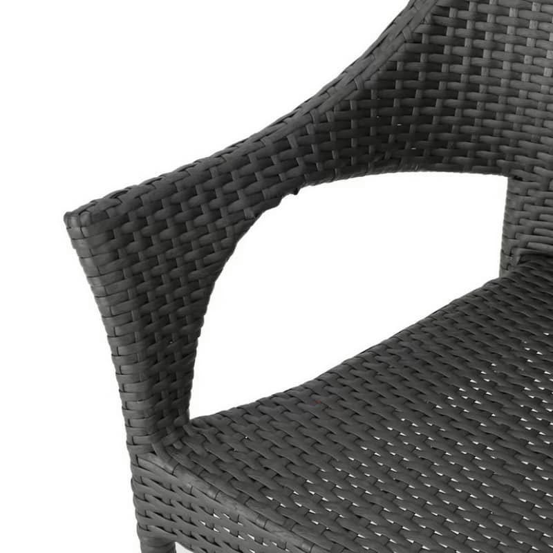 Lorenzo Outdoor Wicker Stacking Armchairs (Set of 4)