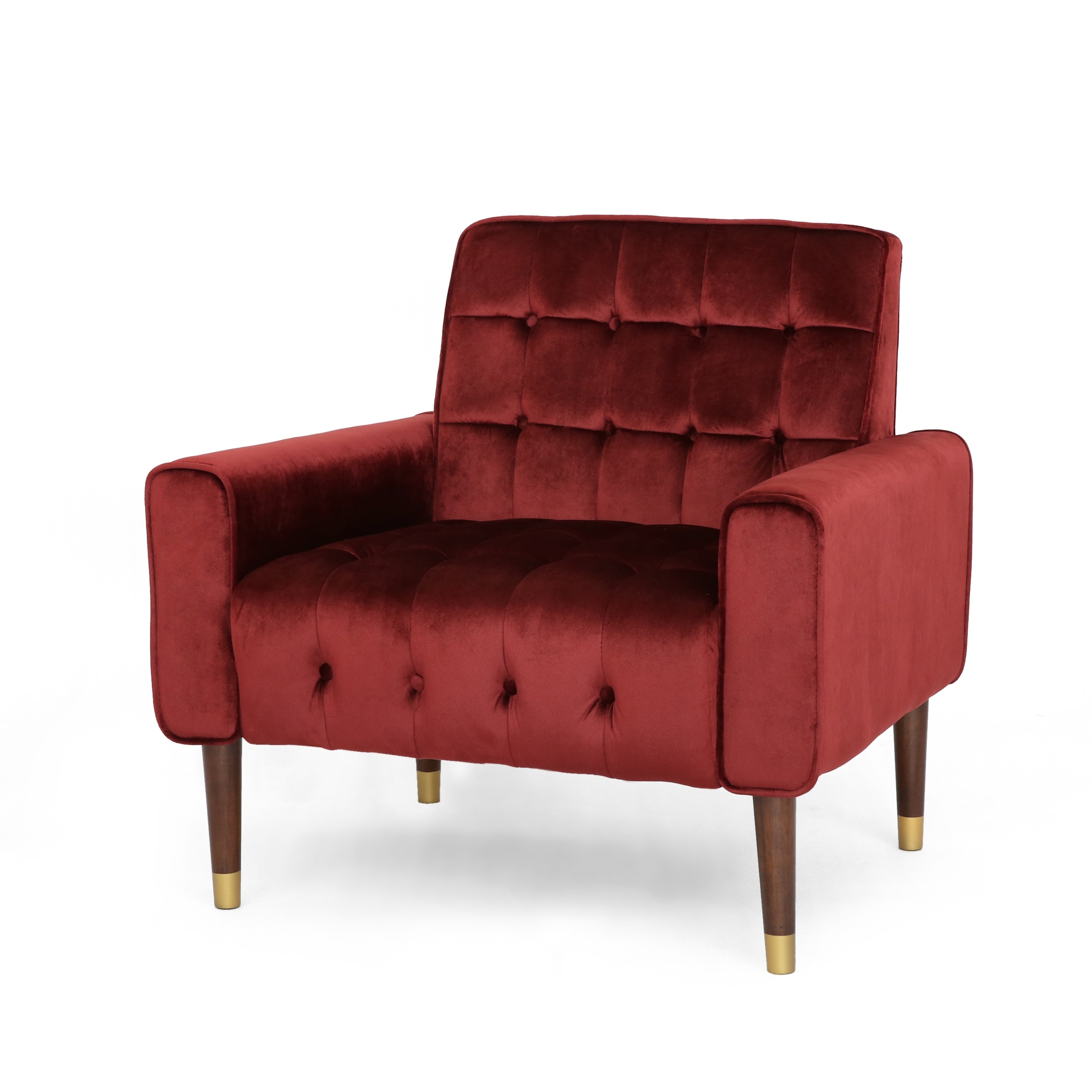 Bourchier Button-Tufted Velvet Armchair - Elegant Luxury Seat by Christopher-image
