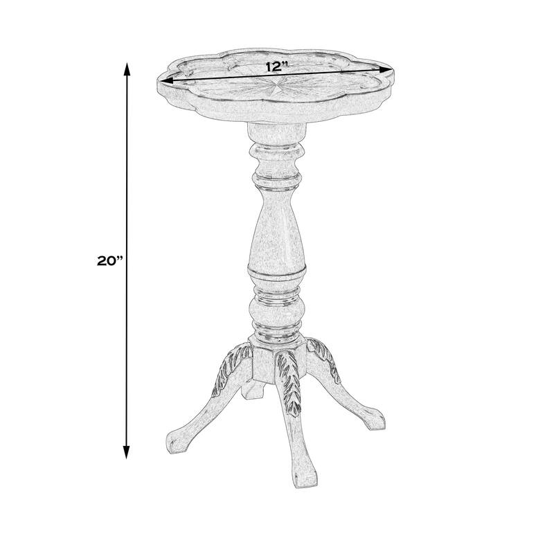 Whitman Scalloped Edge Accent Table