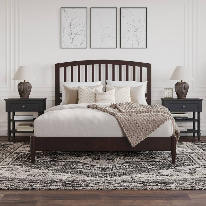 Quincy Solid Wood Low Profile Platform Bed