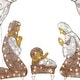 preview thumbnail 3 of 6, National Tree Company 55 in. Pre-lit Nativity Scene Outdoor Decoration - White - 55 in