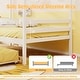 preview thumbnail 13 of 19, Twin House Bed Frame with Trundle Wooden Platform for Kids Bedroom