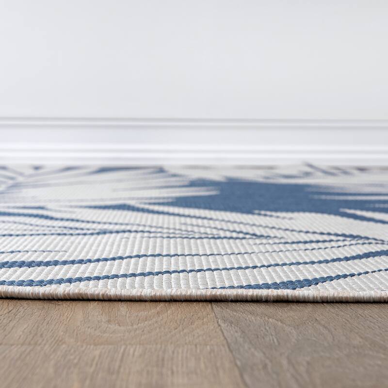 World Rug Gallery Floral Nature Inspired Indoor/Outdoor Area Rug