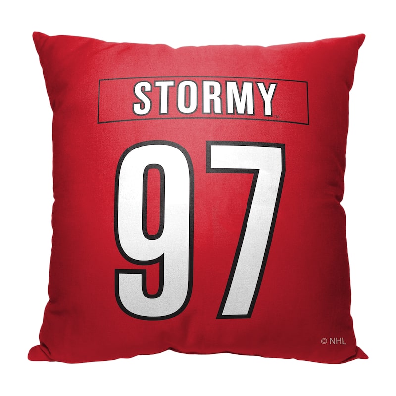 NHL Carolina Hurricanes Mascot Love 18 Inch Throw Pillow