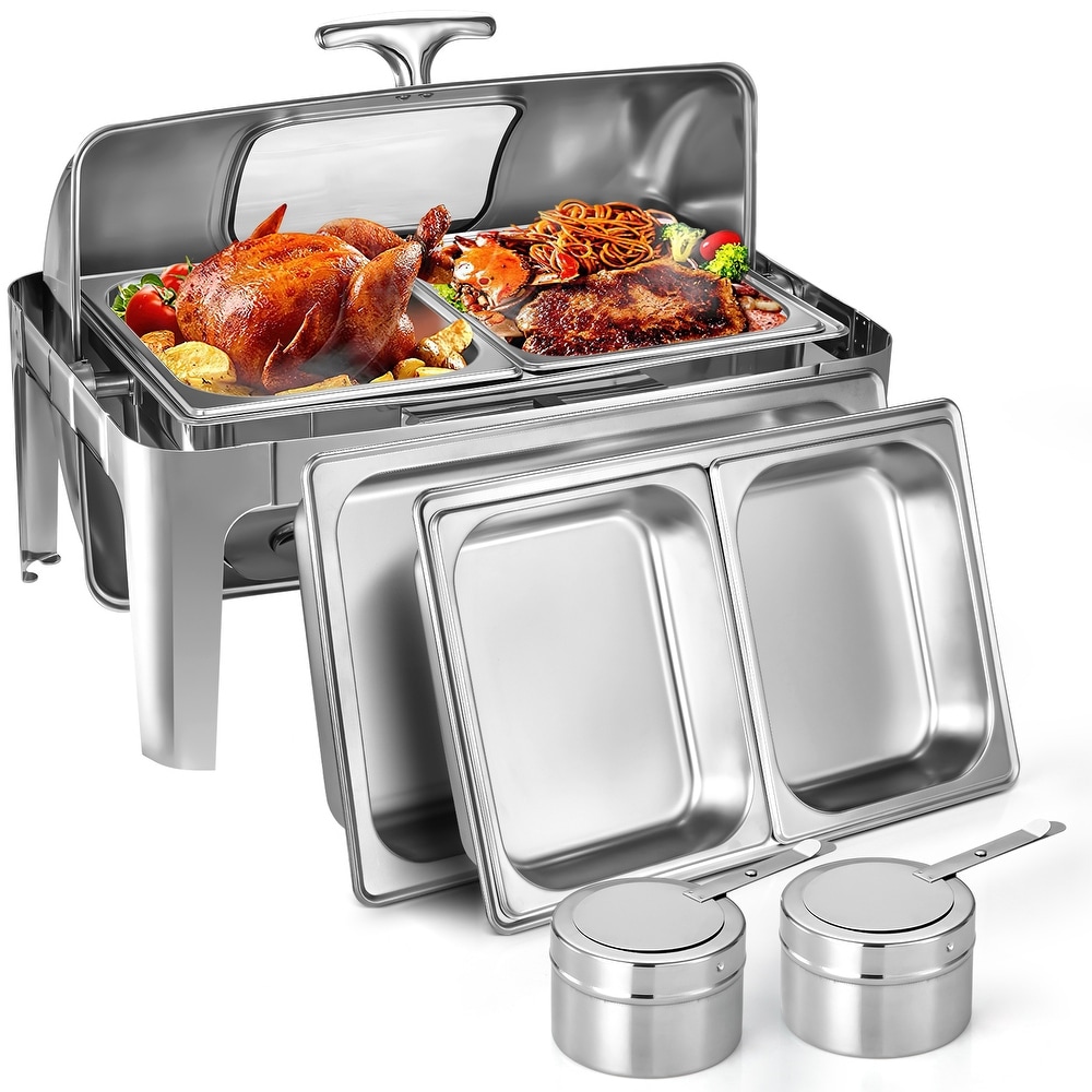 ZOKOP 1200W 19Qt Stainless Steel Small Six Plates Heating Food