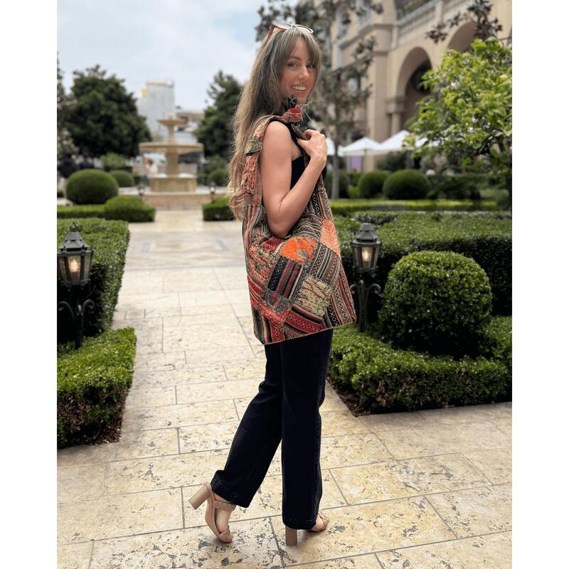 Kathmandu Collection Quilted Patchwork Hobo Bag