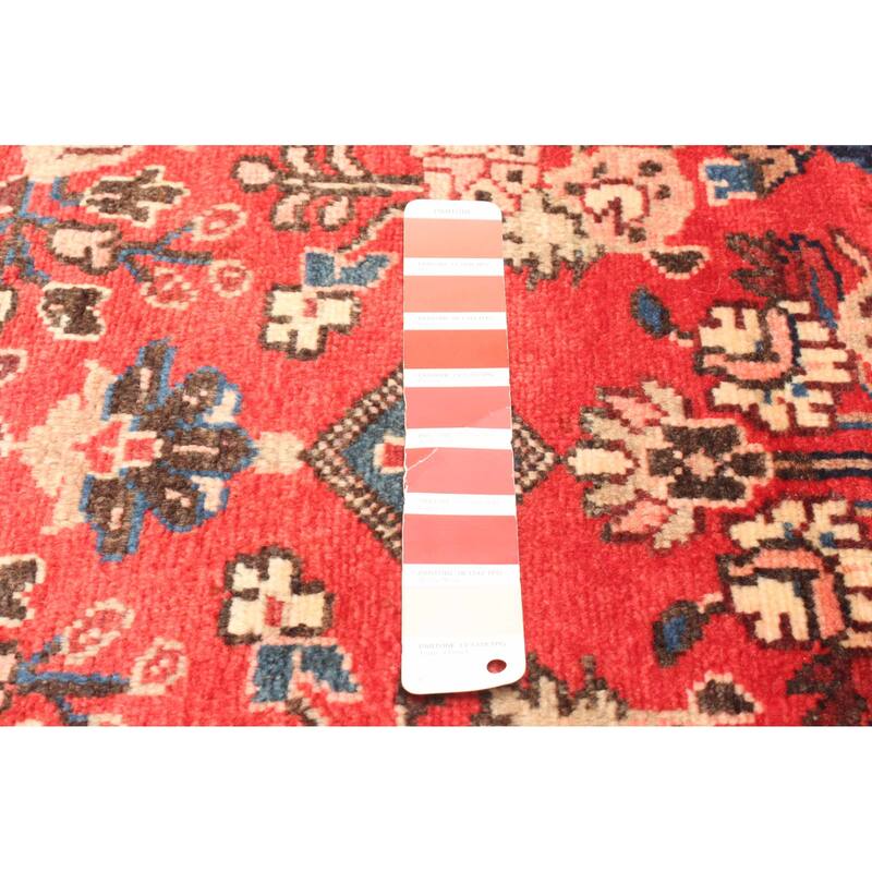 ECARPETGALLERY Hand-knotted Andelz Red Wool Rug - 2'8 x 10'4