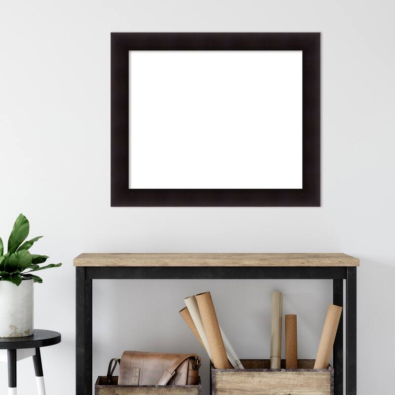 Amanti Art Portico Espresso Framed Dry Erase Magnetic Board