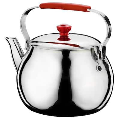 Stainless Steel Stovetop Tea Kettle Teapot, Induction Compatible