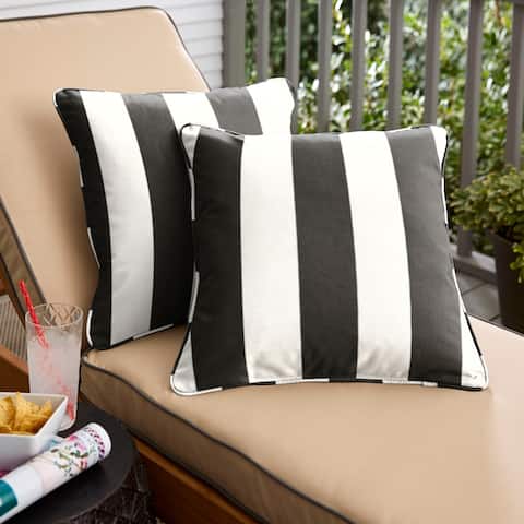 Sunbrella Cabana Classic Corded Indoor/ Outdoor Pillow Set (Set of 2)