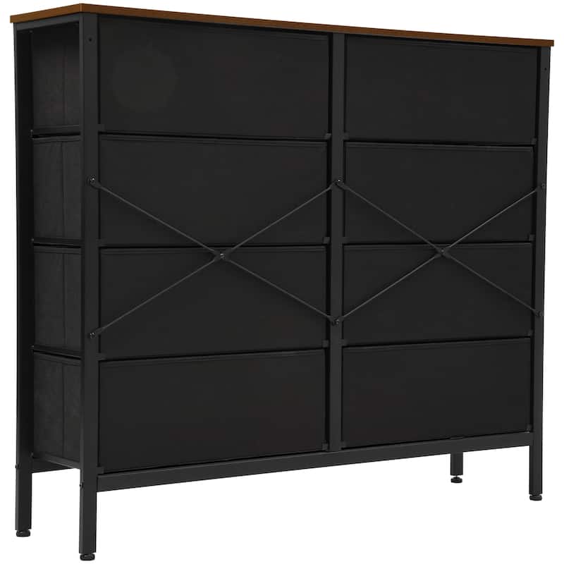 Moasis Rattan Dresser Closet Storage Tower Organizer Unit for Bedroom