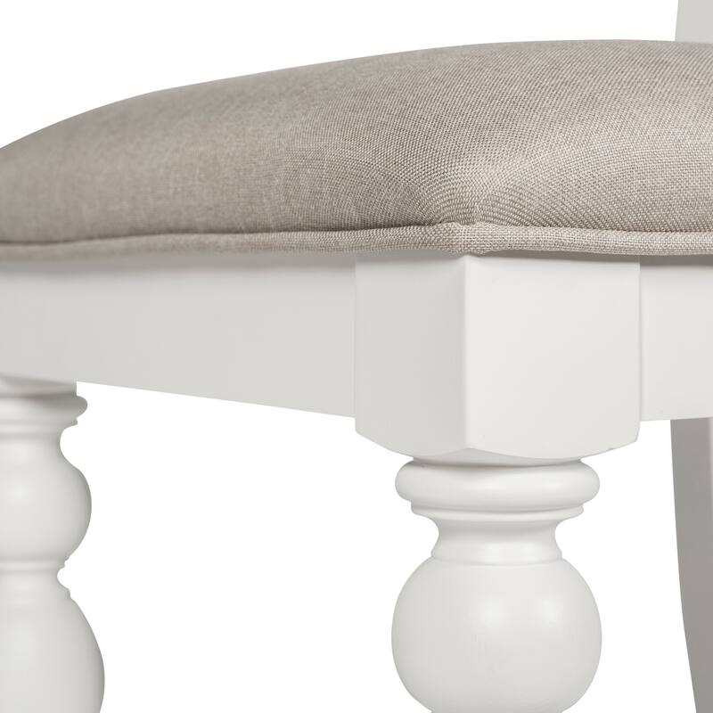 Summer House Oyster White 5 Piece Rectangular Table Set