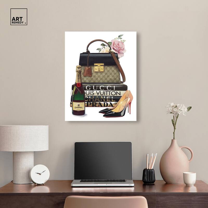 Let's Go Out Tonight Canvas by Art Remedy, Gallery Wrapped