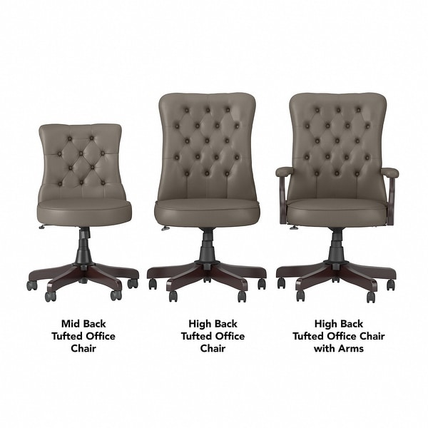 High back tufted office chair discount