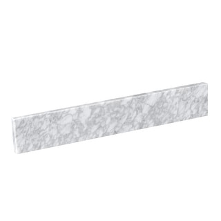 Vanityfair 30 in. W x 4 in. H Natural Marble Vanity Top Backsplash in Carrara White