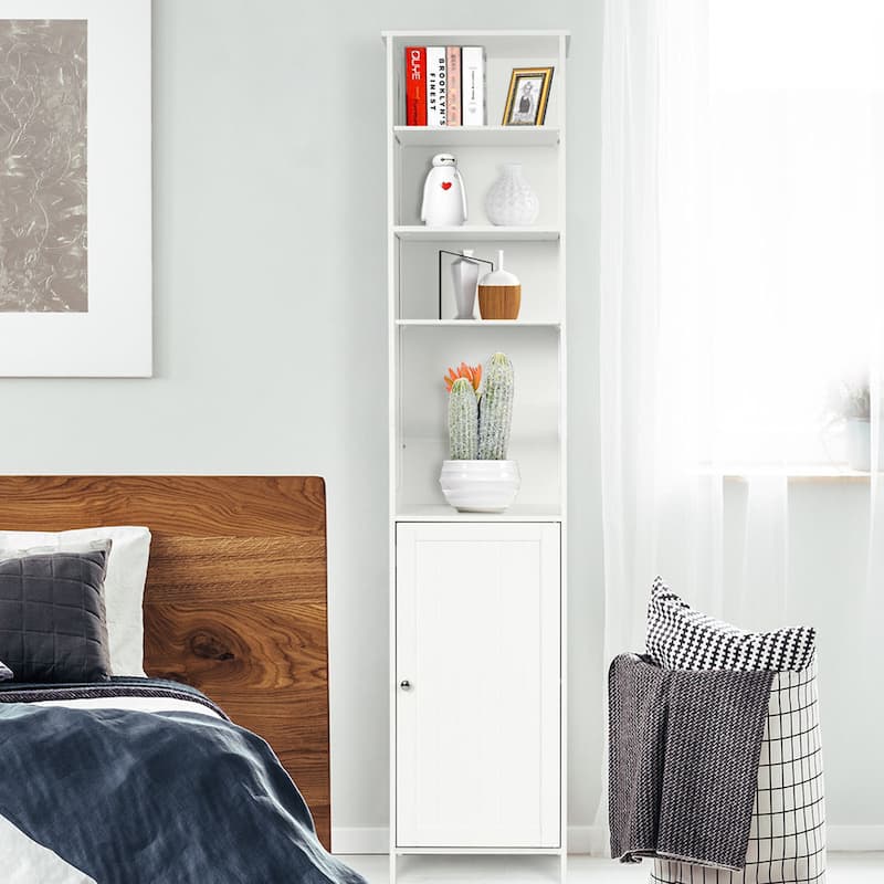 Costway 72''H Bathroom Tall Floor Storage Cabinet Shelving Display - See Description