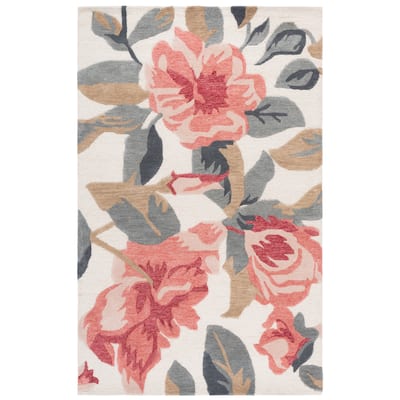 SAFAVIEH Handmade Jardin Enea Floral Wool Rug