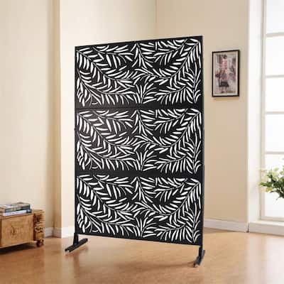 Outdoor & Indoor Freestanding Privacy Screen Privacy Screen 76"H×48"W