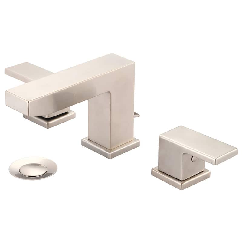 Pioneer Faucets Mod 1.2 GPM Widespread Bathroom Faucet with Brass - Brushed Nickel