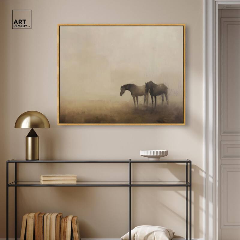 Equine Duo Canvas by Art Remedy