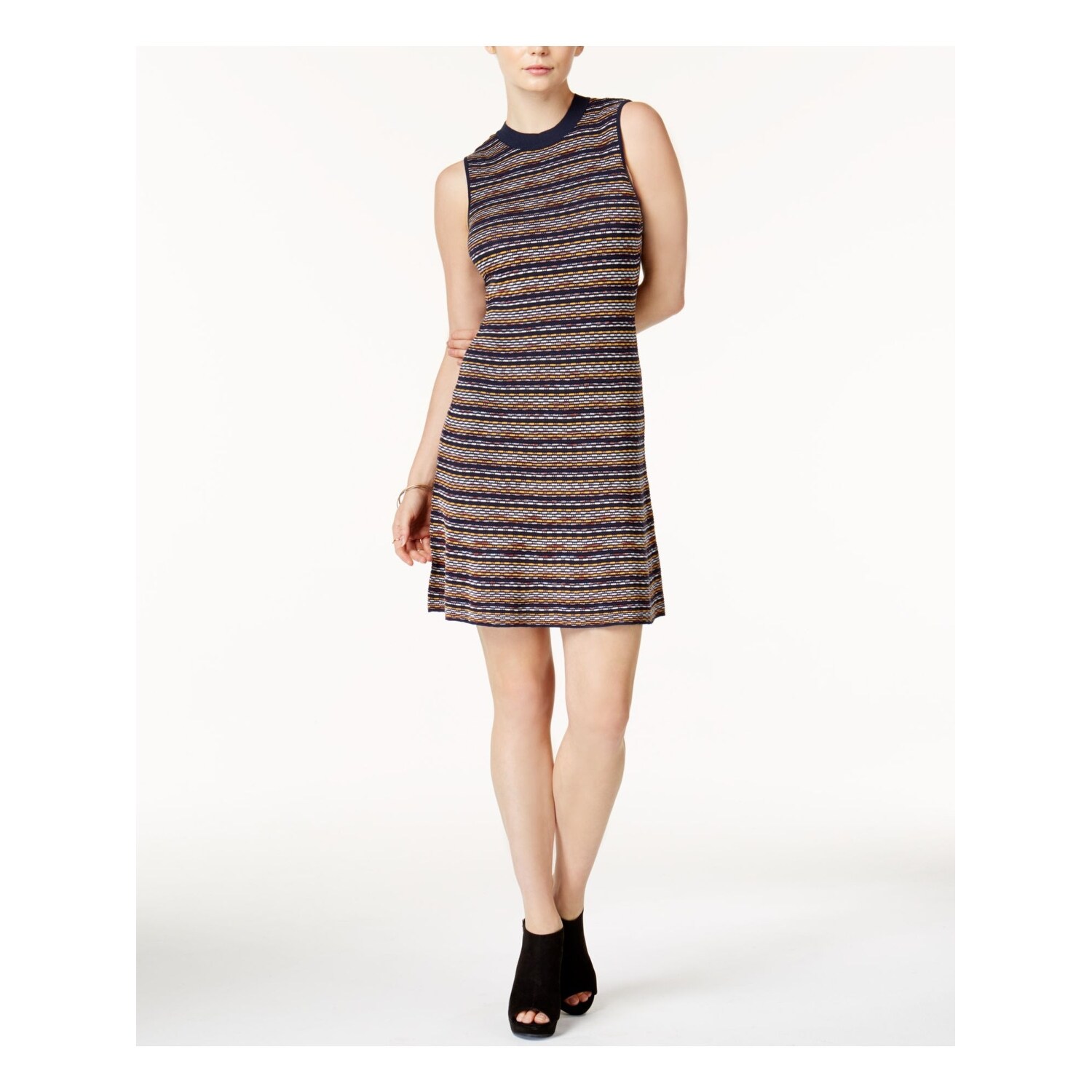 womens navy sweater dress