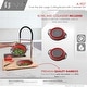 preview thumbnail 3 of 8, STYLISH Bamboo Over the Sink Cutting Board with Collapsible Bowl and Collander - 15.875" x 18"