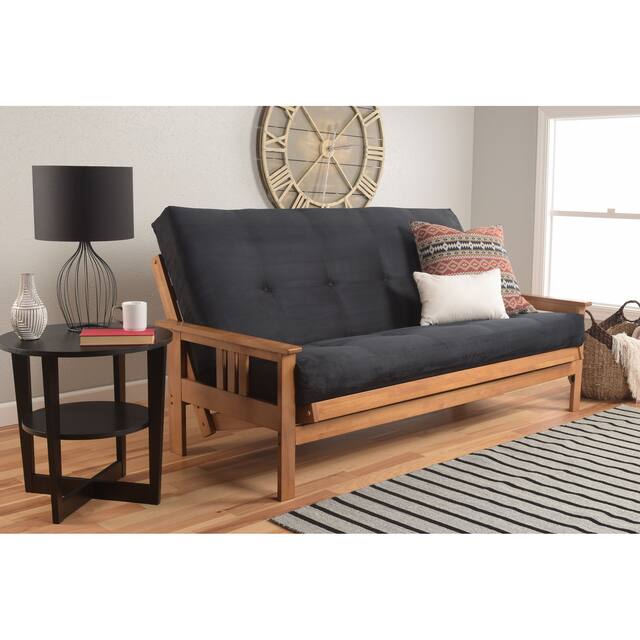 Somette High-density Foam Full-size Replacement Futon Mattress Only - Suede Black