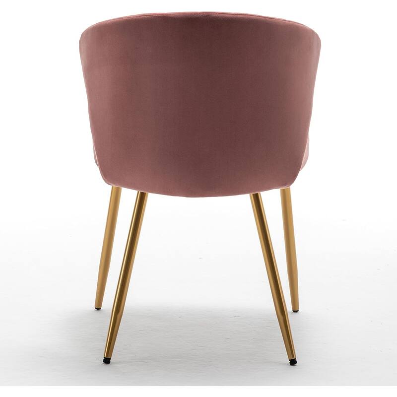 Modern Velvet Accent Chair with Channel-Tufted Design Comfortable and Trendy Armless Seat