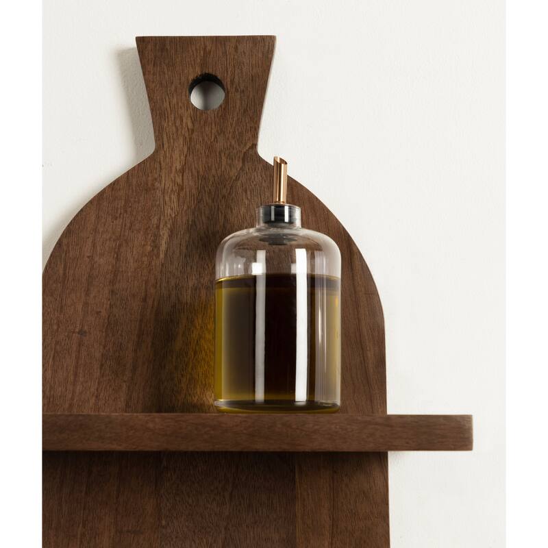 Kate and Laurel Braxton 3-Tier Wood Shelf - 12x32