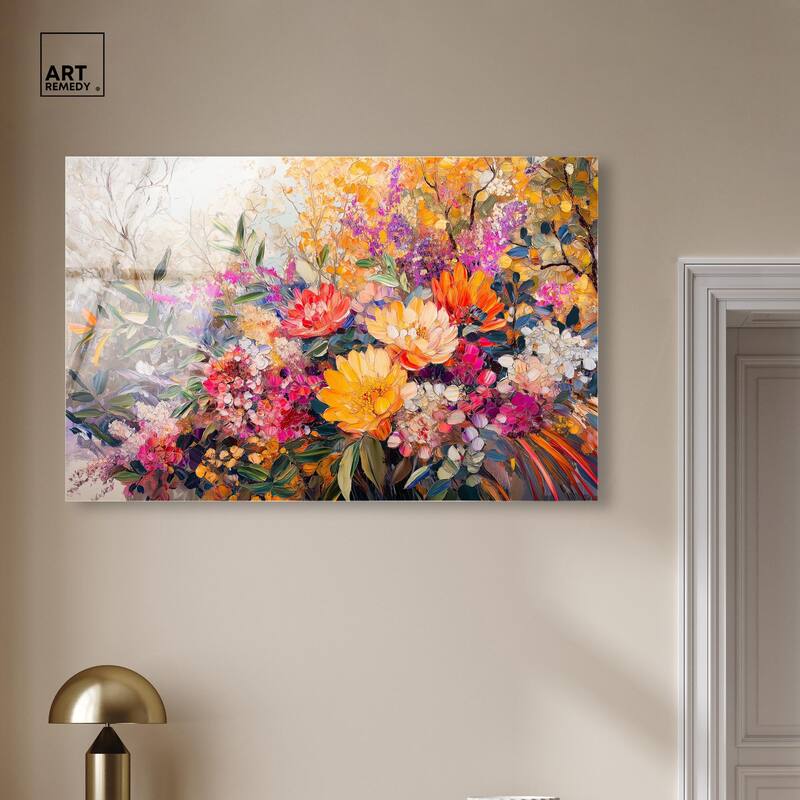 Amber Auras Acrylic by Art Remedy, Ready to Hang