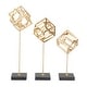 preview thumbnail 2 of 11, CosmoLiving by Cosmopolitan Marble Contemporary Sculpture (Set of 3) - S/3 14",17", 20"H