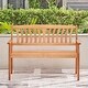 preview thumbnail 4 of 3, Clihome Nautical Eucalyptus Wooden Outdoor Garden Bench