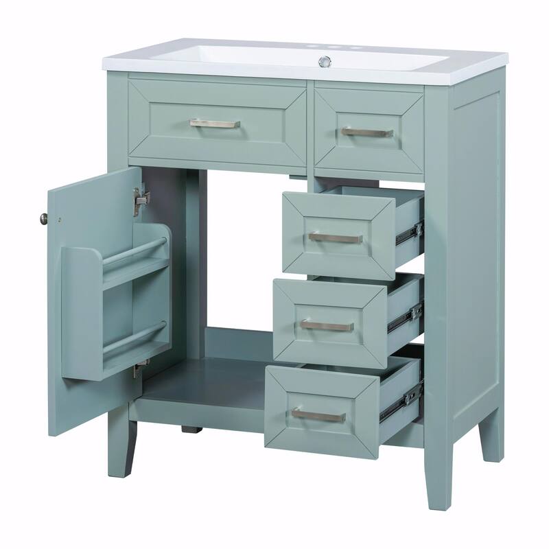 30" Bathroom Vanity with Sink Combo and Drawers