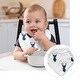 preview thumbnail 5 of 4, Woodland Deer Collection 7-piece Newborn Baby Layette Set - Navy Blue and White Forest Animal Stag Antler