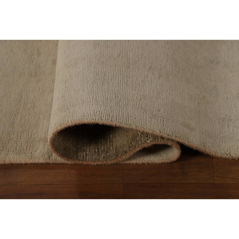 Distressed Tabriz Persian Vintage Area Rug Hand-Knotted Wool Carpet - 8'9" x 11'4"